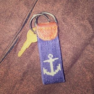 Smathers & Branson Keychain Navy Anchor